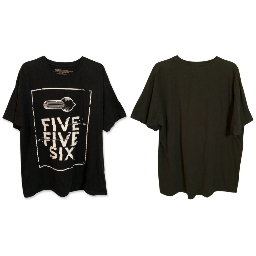 Russian Roulette Crew Neck Graphic T-Shirt Short Sleeve Mens XL Black